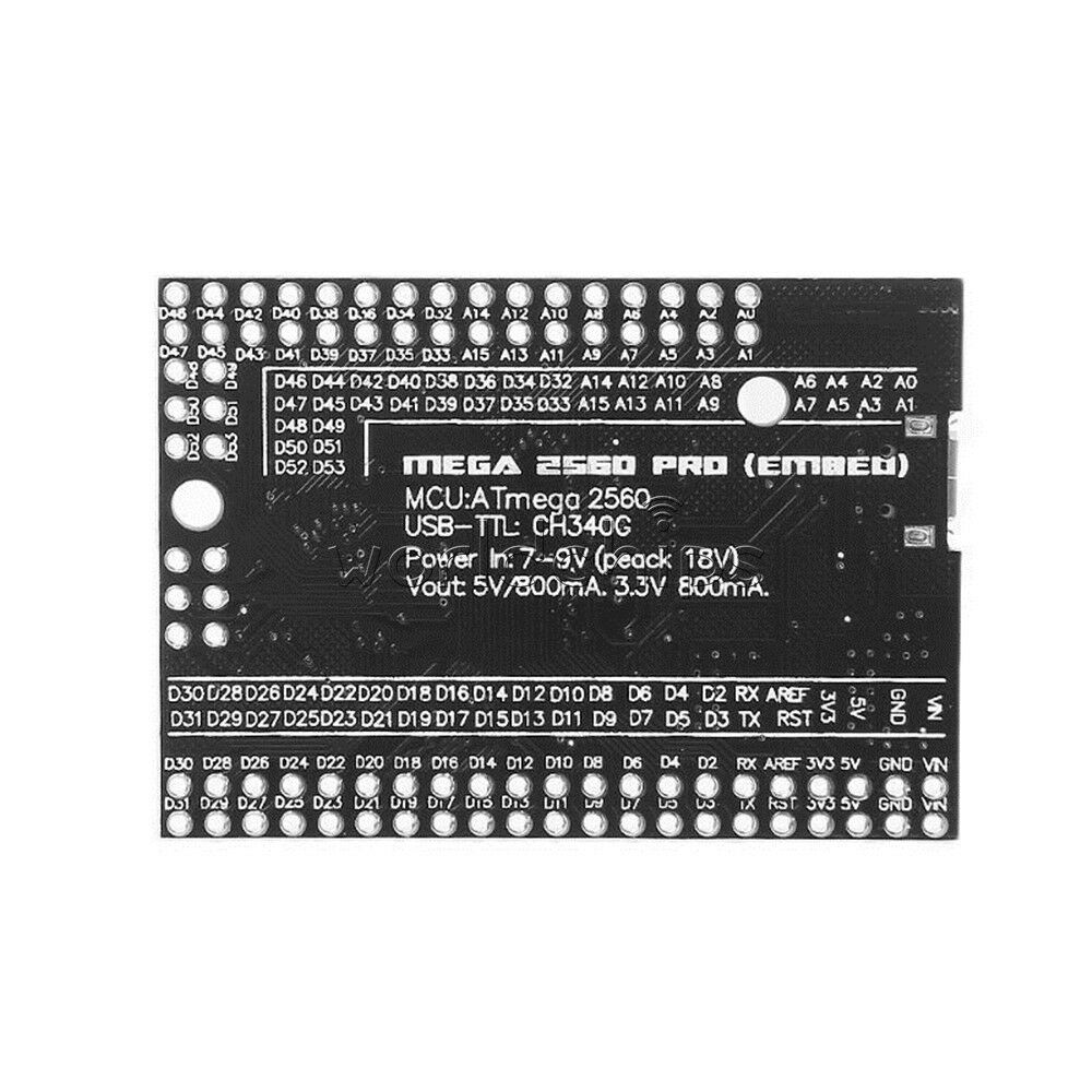 ATMEGA2560-16AU Mirco USB Development Board CH340G for Arduino MEGA 2560 Pro R3