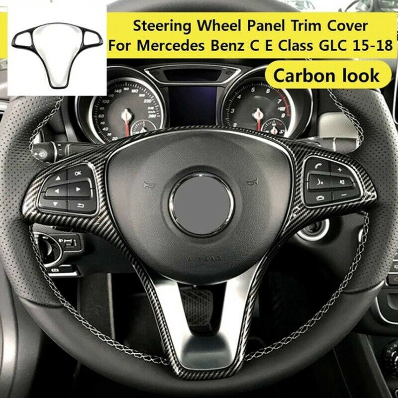 Stee Wheel Panel Cover Trim for Mercedes Benz W213 W205 X253 C E GLC 2014-2017O9
