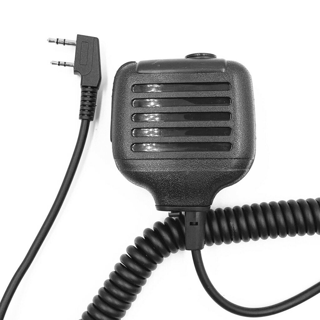 Two-Way Radio Waterproof Remote Speaker Microphone Black For   Radio