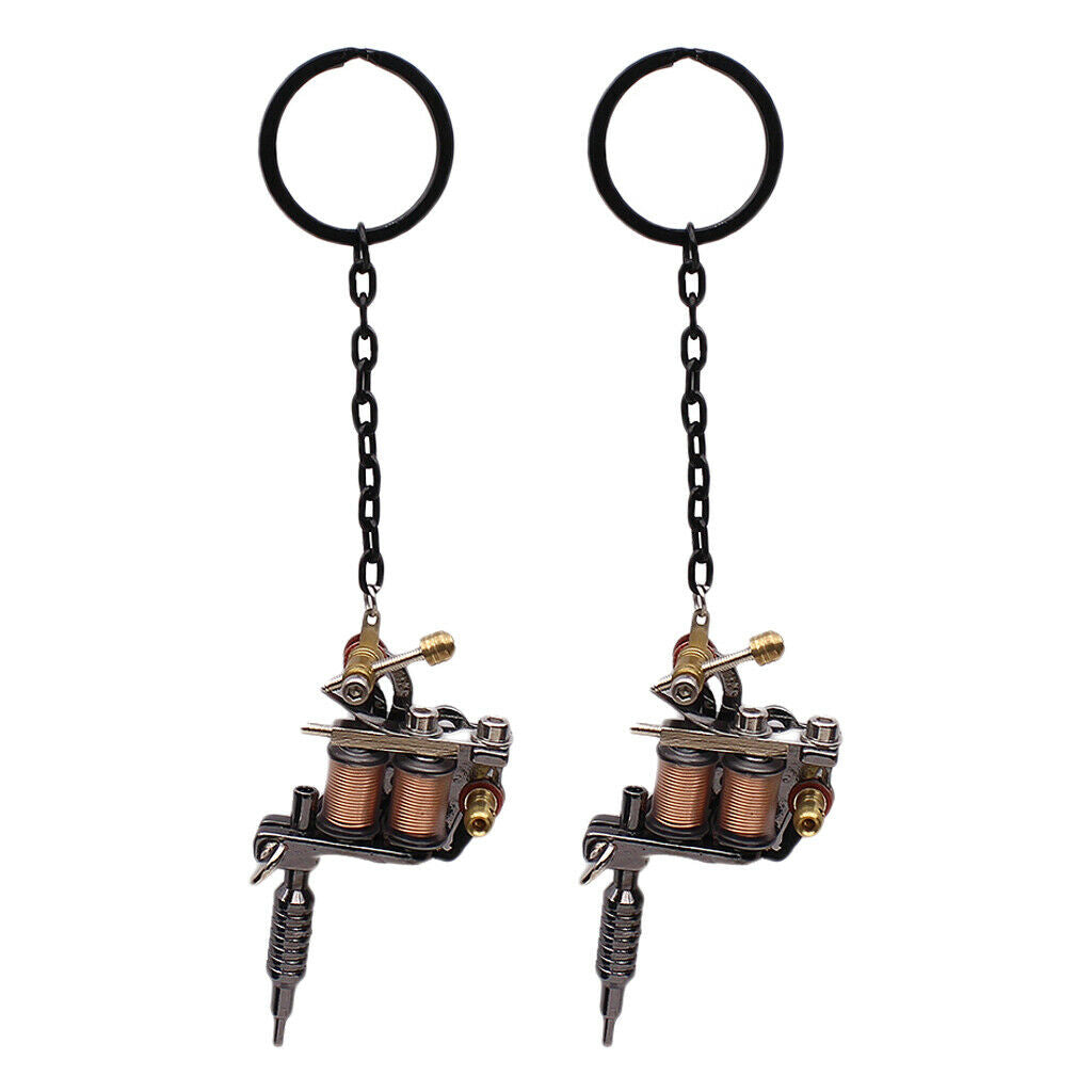 2 Pcs Alloy Keychain Keychain - Mini  Machine Keychain