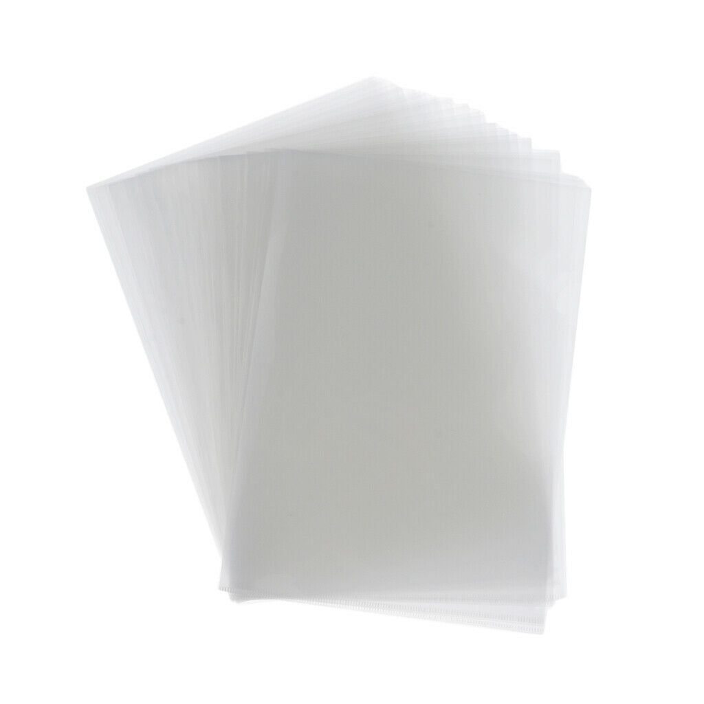 30-pack L-Type Transparent Plastic Document Folder A4 Sheet Protectors