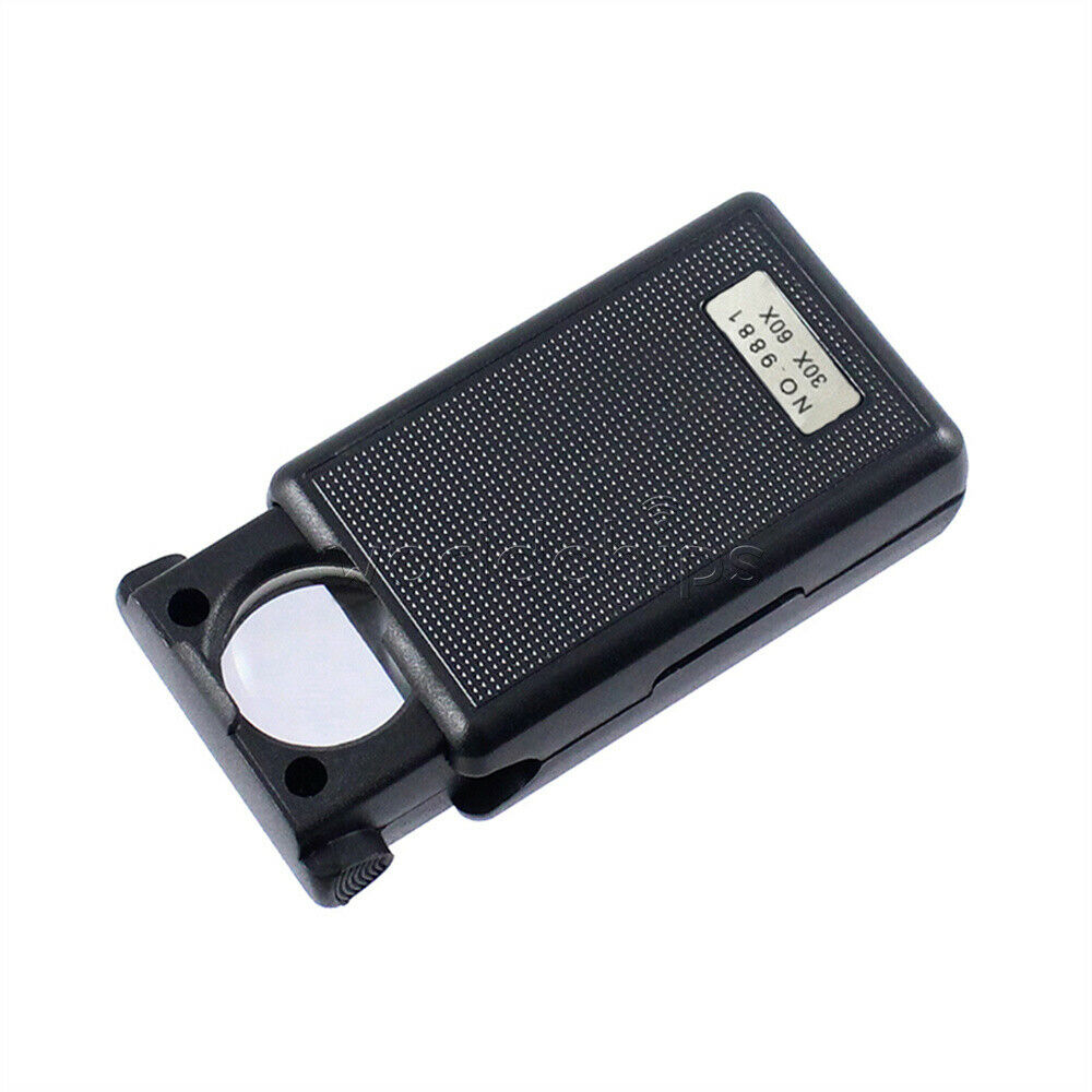 LED 30/60X Magnifying Glass with Light Handheld Magnifier Magnifying Glass Lens