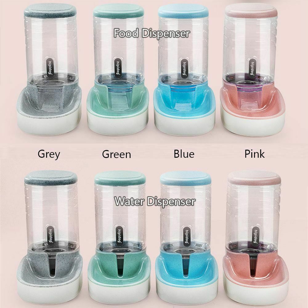 Bowl Large Capacity Puppy Food Water Dispenser Dog Cat Bottle Pet Feeder