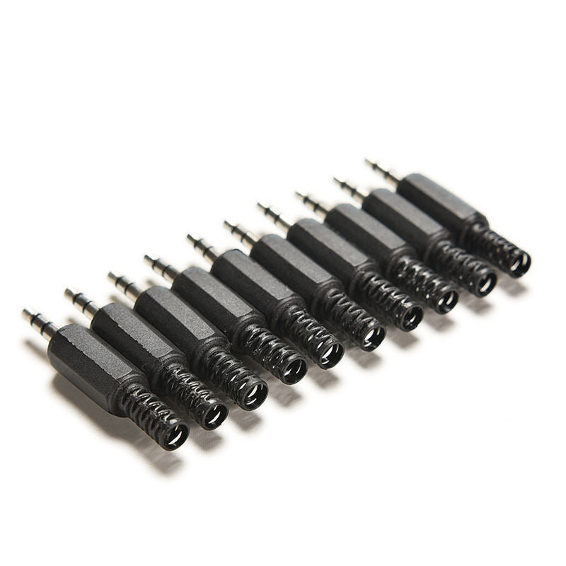 10 X 3.5mm 1/8" Audio Male Plugs Jack Adapters Stereo Connectors for HeadpYUDD