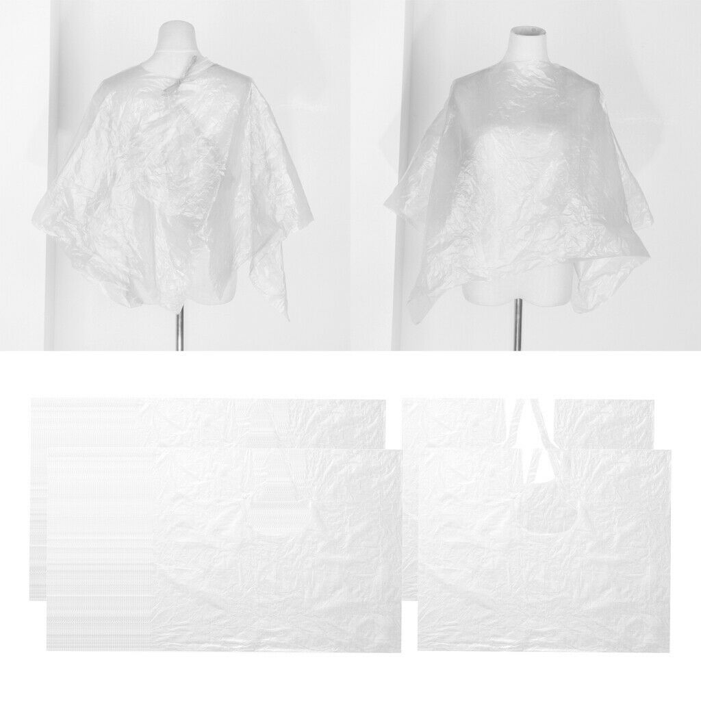 200x Disposable Hair Cutting Capes Barber Home Salon Gown Dyeing Apron Cloth Bib