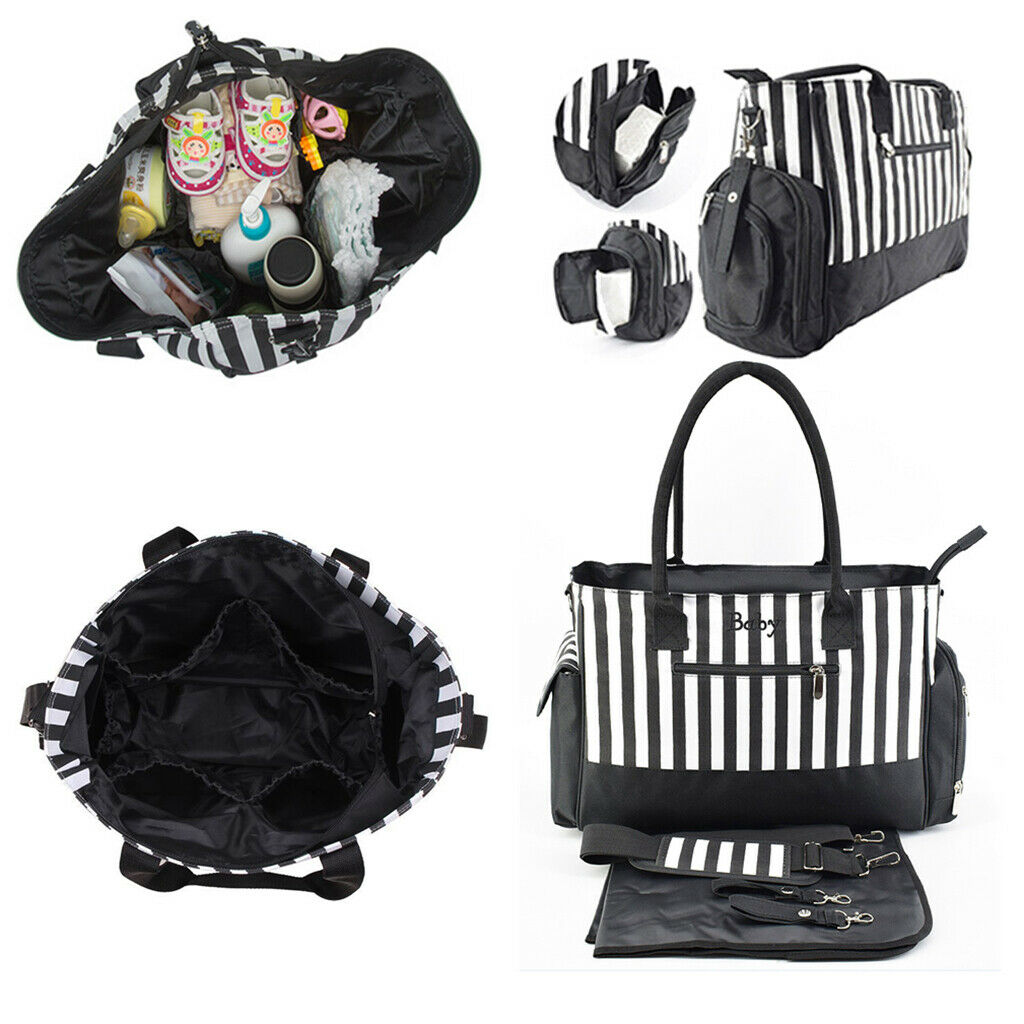 Multifunctional Large Capacity Outdoor Stylish Mummy Bag  Black stripe