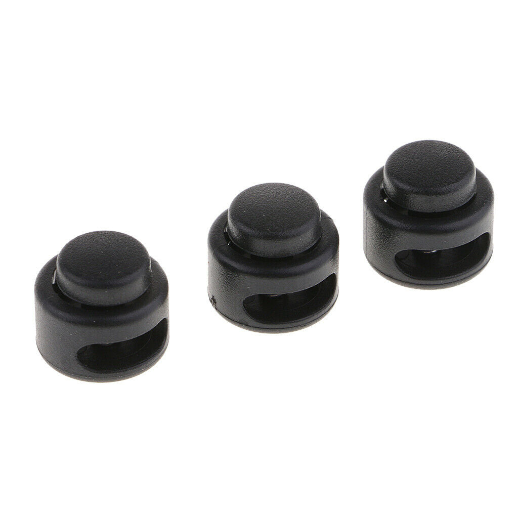 50 Pieces 13 Mm 2 Holes Cable Lock Ends Toggle Stopper Paracord Shoelace