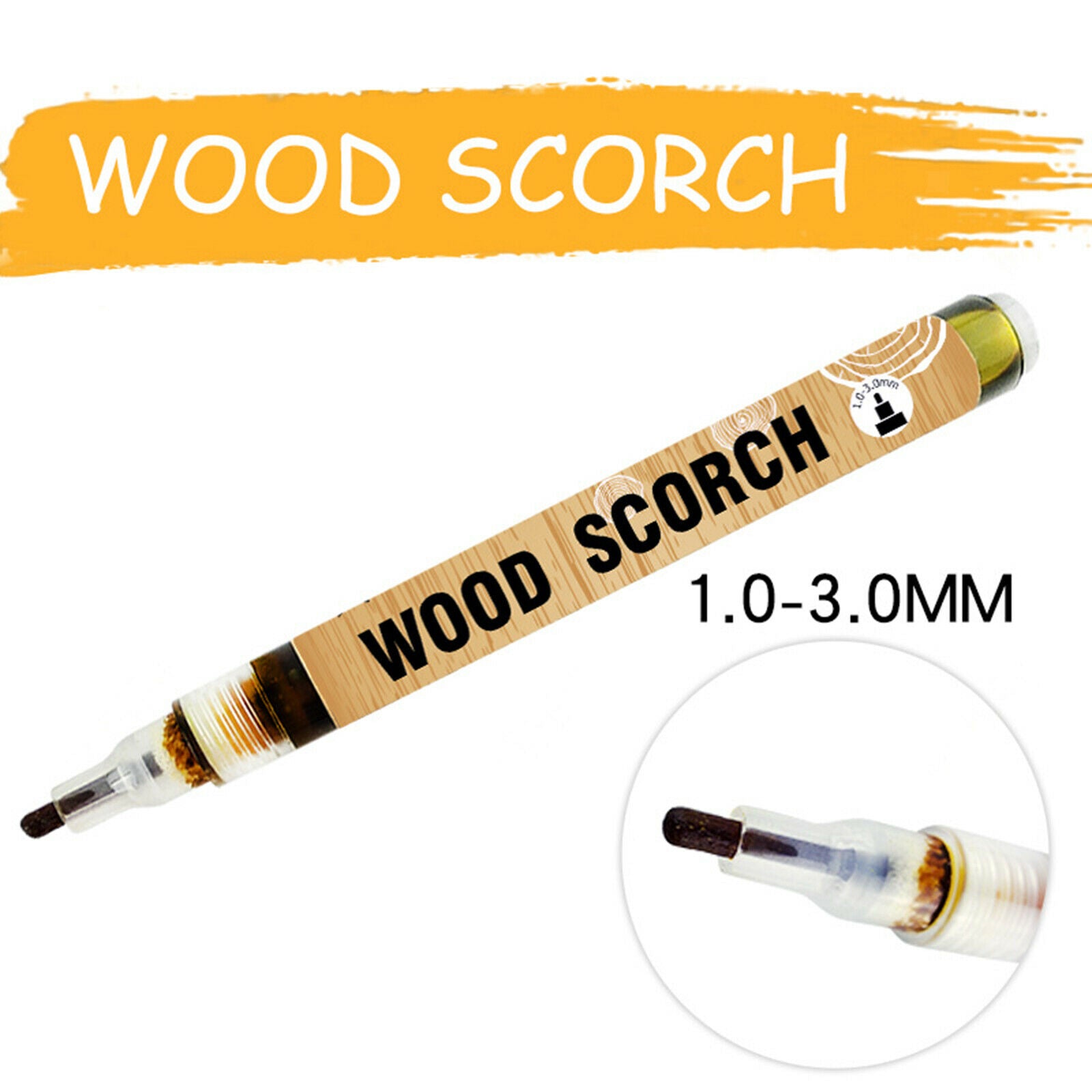 Pyrography Caramel Scorch Marker Safety Wood Burning Pen Woodworking Pens