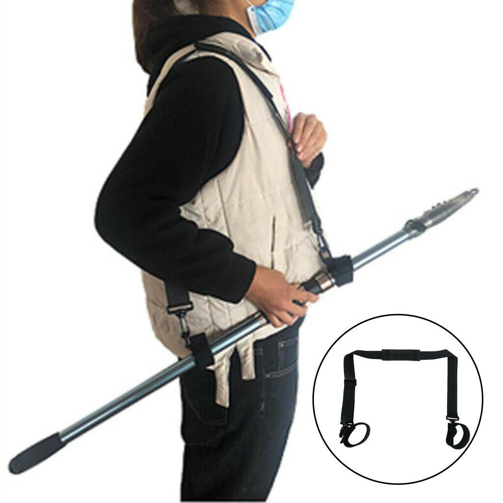 Fishing Rod Trackle Straps Belt Black Rod Accessory Rod Carrier for Trucks