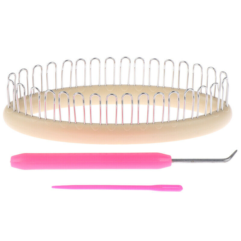 3Pcs Weaving Sock Knitting Loom Crafts Tools Sock Scarf Hat Weaver Needle.l8