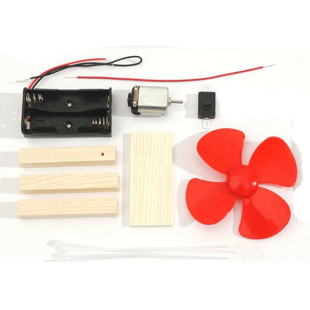 DC Motor Kit Kids DIY Mini Electric Motor Shaft Blades Propeller, Science