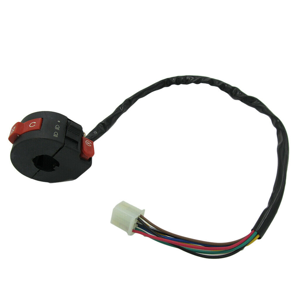 7-wire Kill Start Button Light Switch Housing 110cc Quad Dirt Bike ATV Buggy