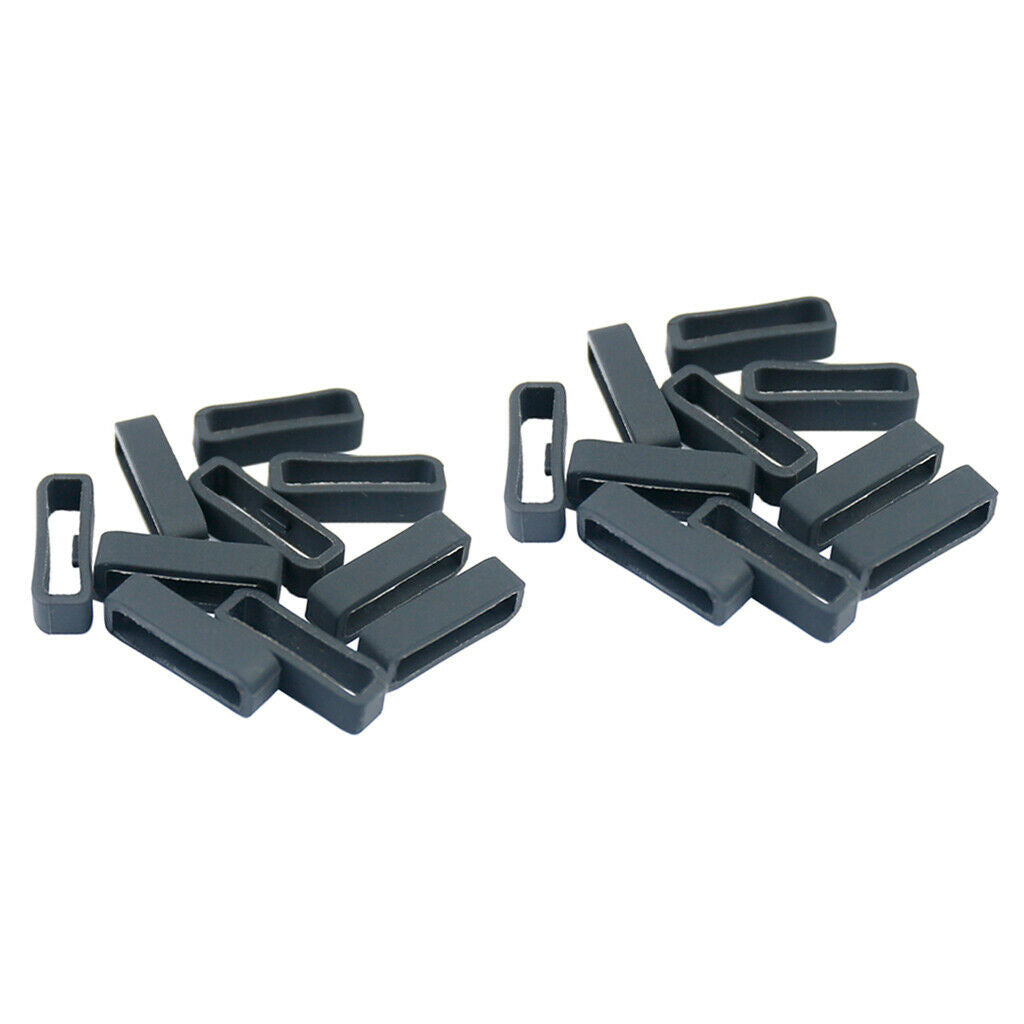 20 Pieces Silicone Fastener Rings for Garmin Fenix 5/5s/5x Series 235 22mm