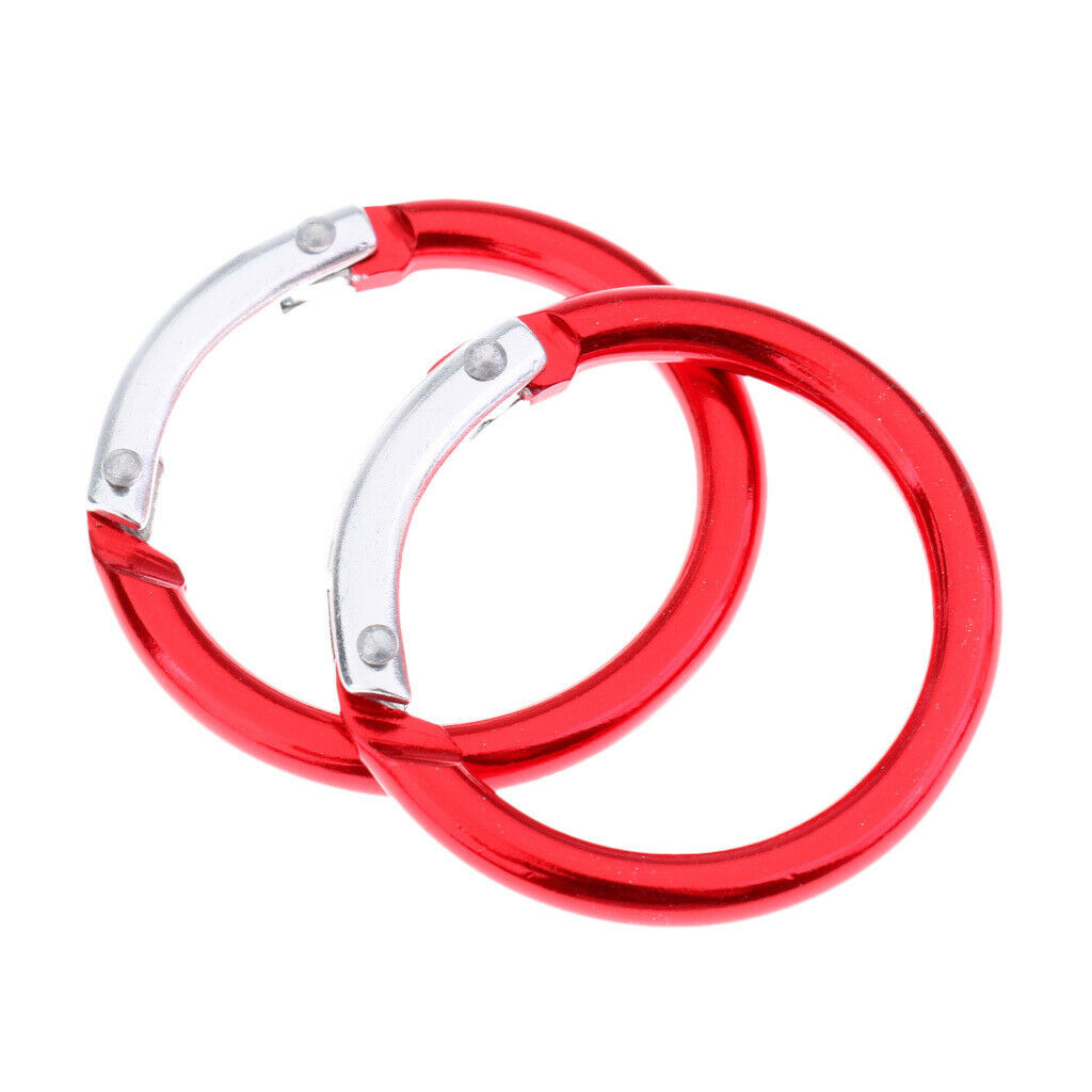 6pcs Red Carabiner Spring Snap Clip   Buckle for Bags Purses Keychain