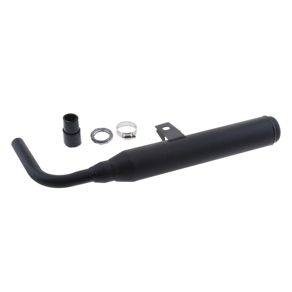 Muffler Exhaust Silencer Pipe Set Parts for Yamaha PW50 Pit Dirt Bike Black