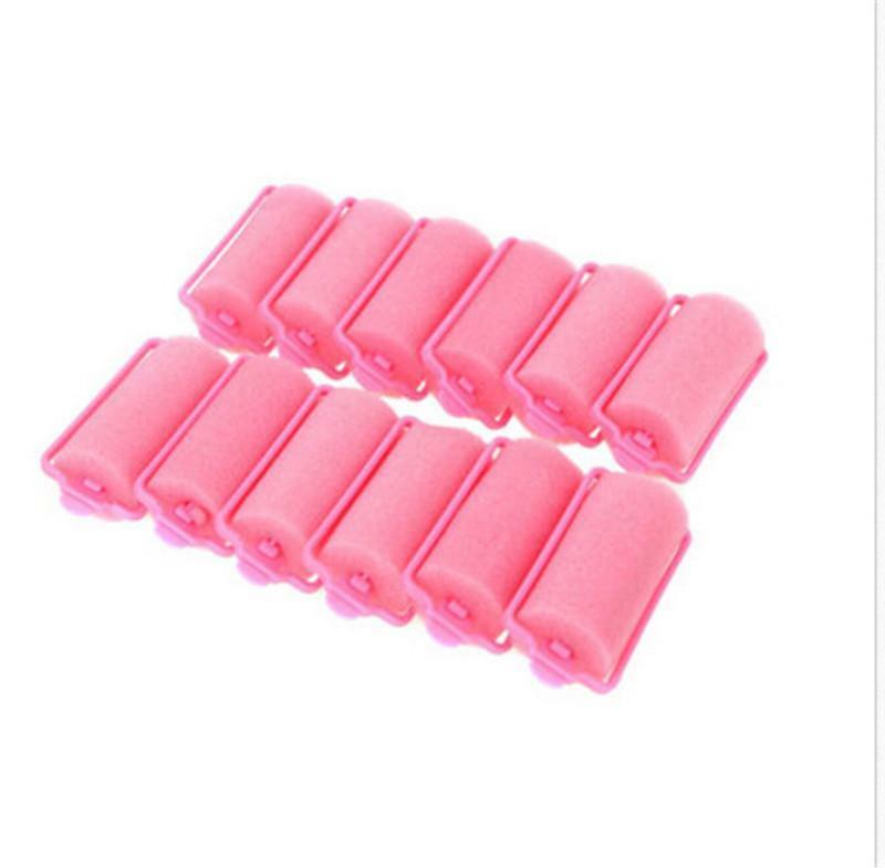 12 Pcs/bag Magic Curlers Twist Tool Sponge Foam Cushion Hair Styling Rollers BDA