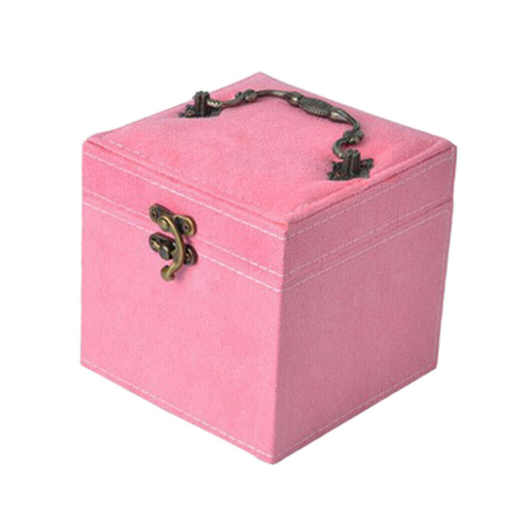 Luxurious Large Velvet Jewelry Box Case Storage Holders