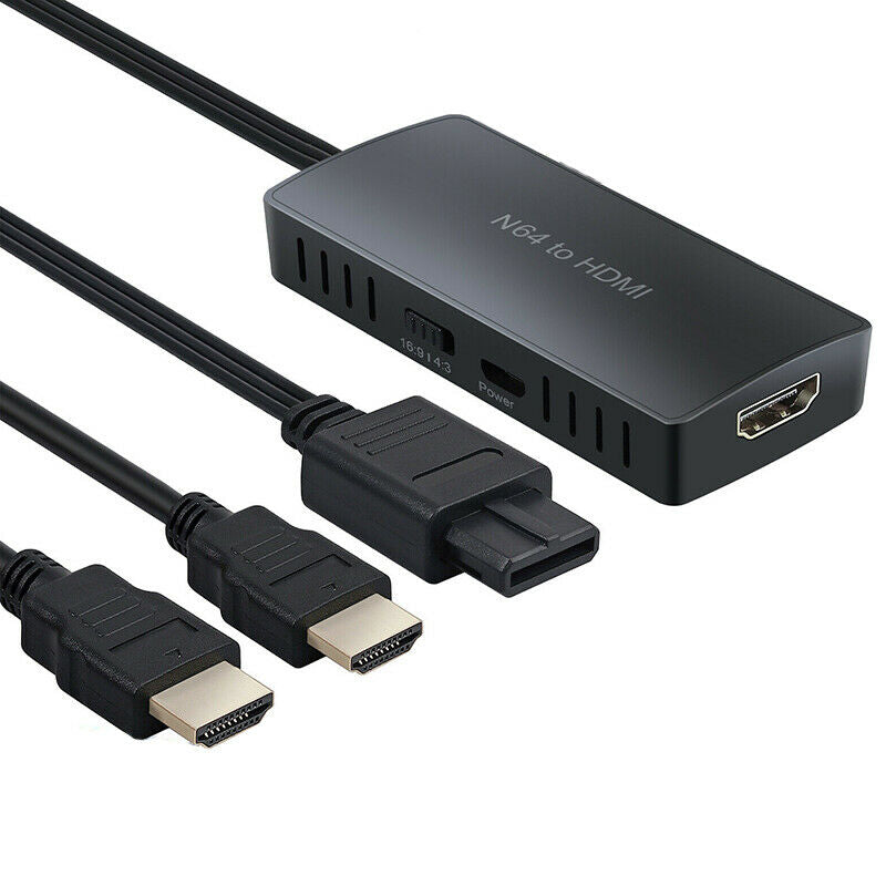 For N64 To HDMI Converter Adapter HD 1080P/720P TV Link Cable for GameCube/SNES