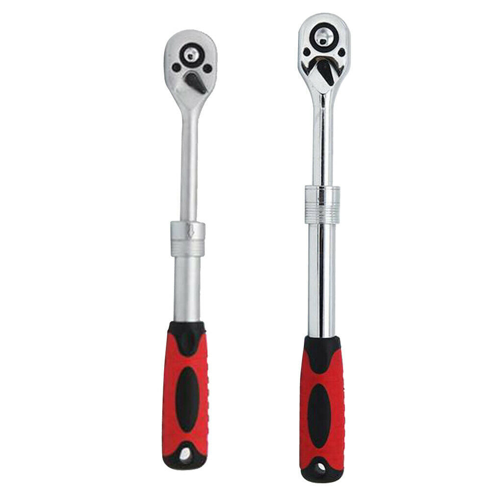 Two way telescopic ratchet quick spanner 0.25inch
