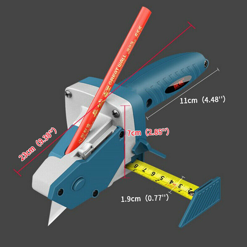 Plasterboard Cutter Auto Gypsum Board Cutting Tool Portable Woodworking Too Pb