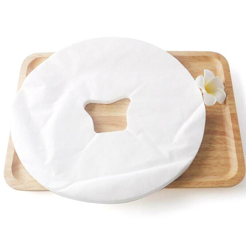 100Pcs Massage Headrest Pads Face Pillow Cover Cushion Head Rest Cov TL