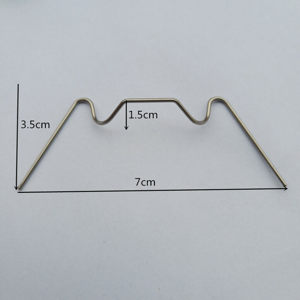 100-Pieces W Type Wire Glazing Glass Clips Stainless for Greenhouse Supplies
