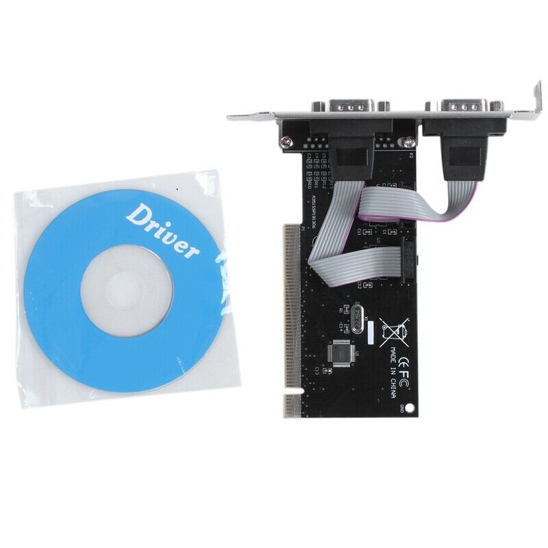 2 port PCI serial RS232 DB9 adapter card controller support - computer card blV7