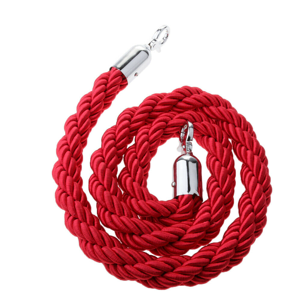 1Piece 59inches Queue Rope Twisted Barrier Rope Queue Divider Crowd Control
