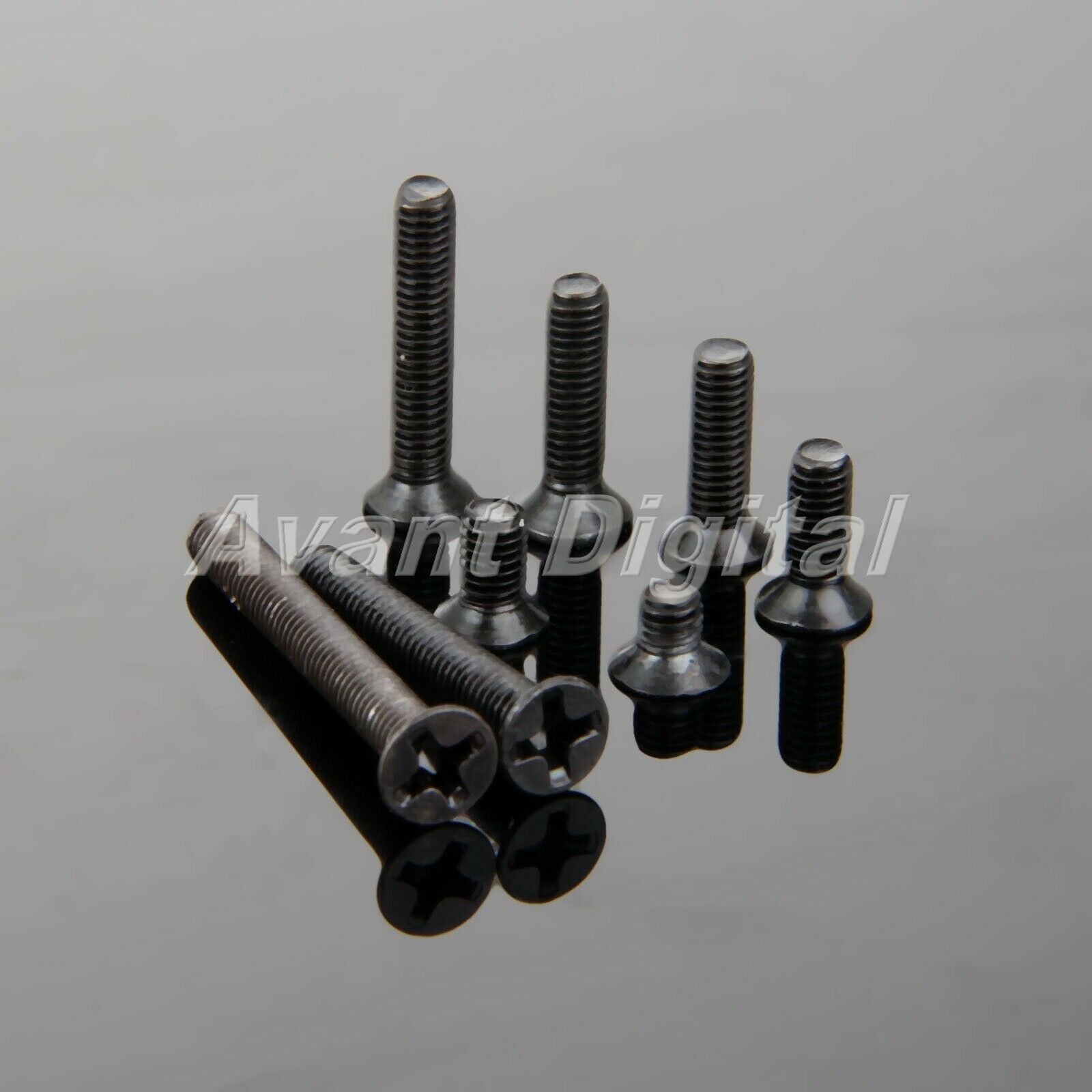 200Pcs M3 Flat Head Head Screws Set Stainless Steel Countersunk Screw