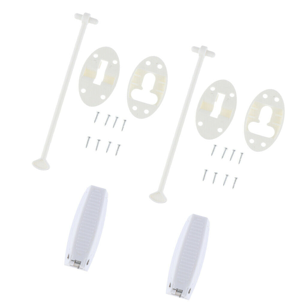6x C-Clip Entry Door Latch Bracket For Most Recreational Vehicles, Travel