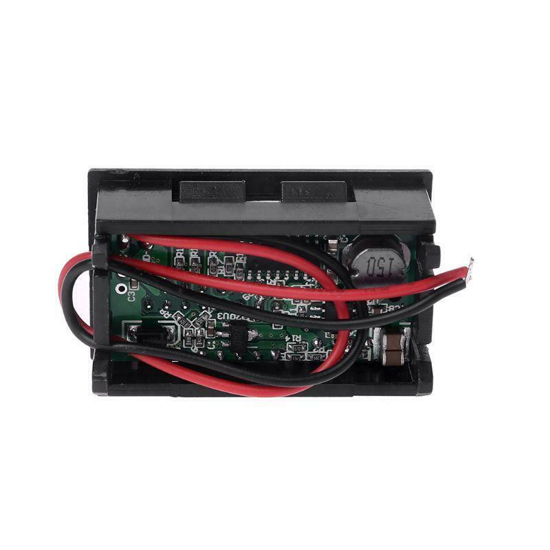 12V Digital Motorcycle Voltmeter Voltage Battery Panel Meter w USB 5V Output