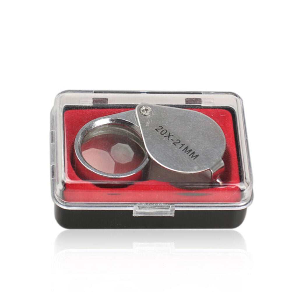 20X 21MM Jewelry Tools Loupe times Magnifying metal folding Glass Magnifie.l8