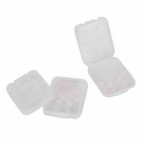 10pcs Transparent Standard SD SDHC Memory Card Case Holder Box Storage Plastic