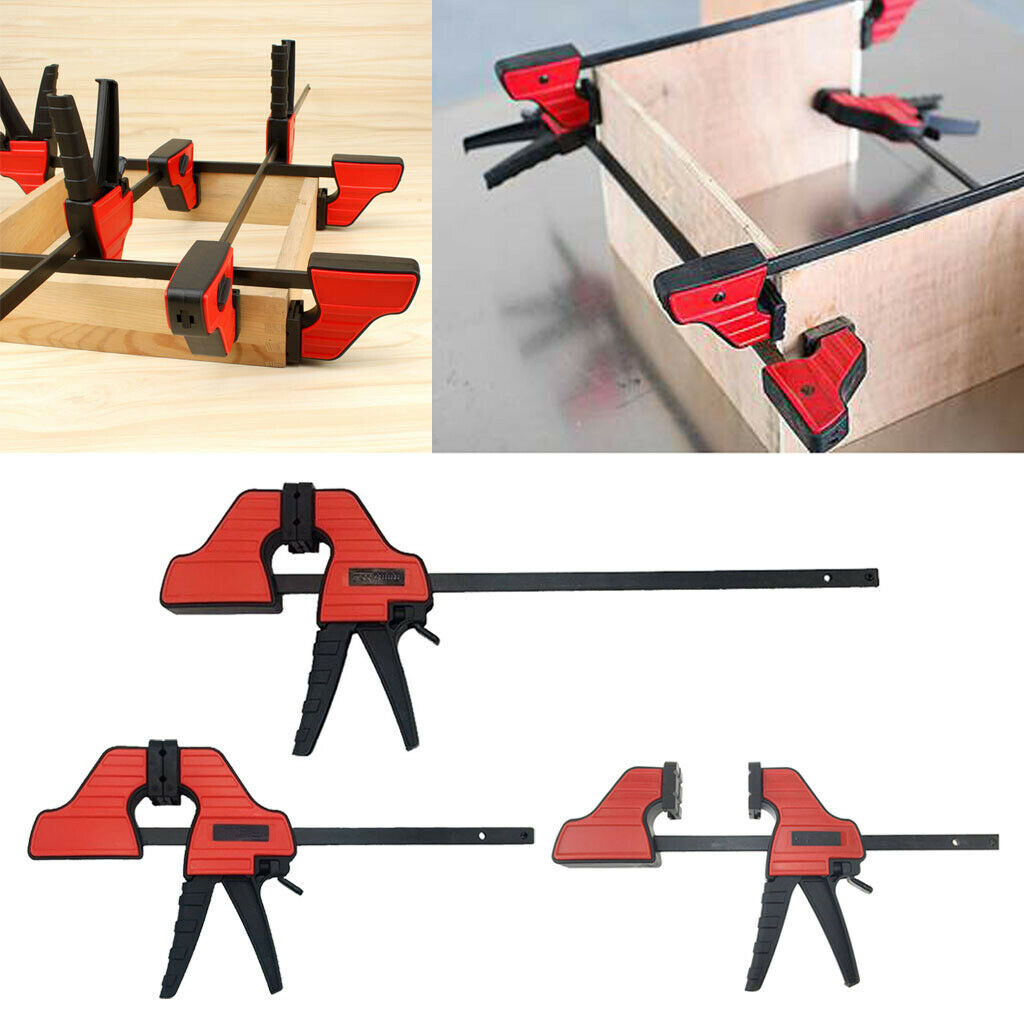2pc Heavy Duty F Clamp Woodworking Quick Grip Plastic Grip Wood Clamp 4-inch