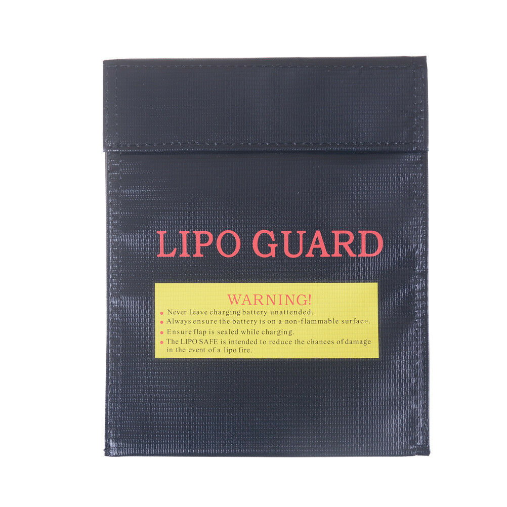 Black Fireproof RC LiPo Battery Safe Bag Safe Guard Charge Bag Sack 180x230m SJ