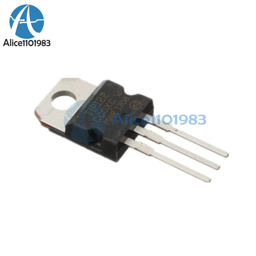 5PCS TIP122 TO-220 100V 5A DIP Power Transistor for General Purpose Amplifier