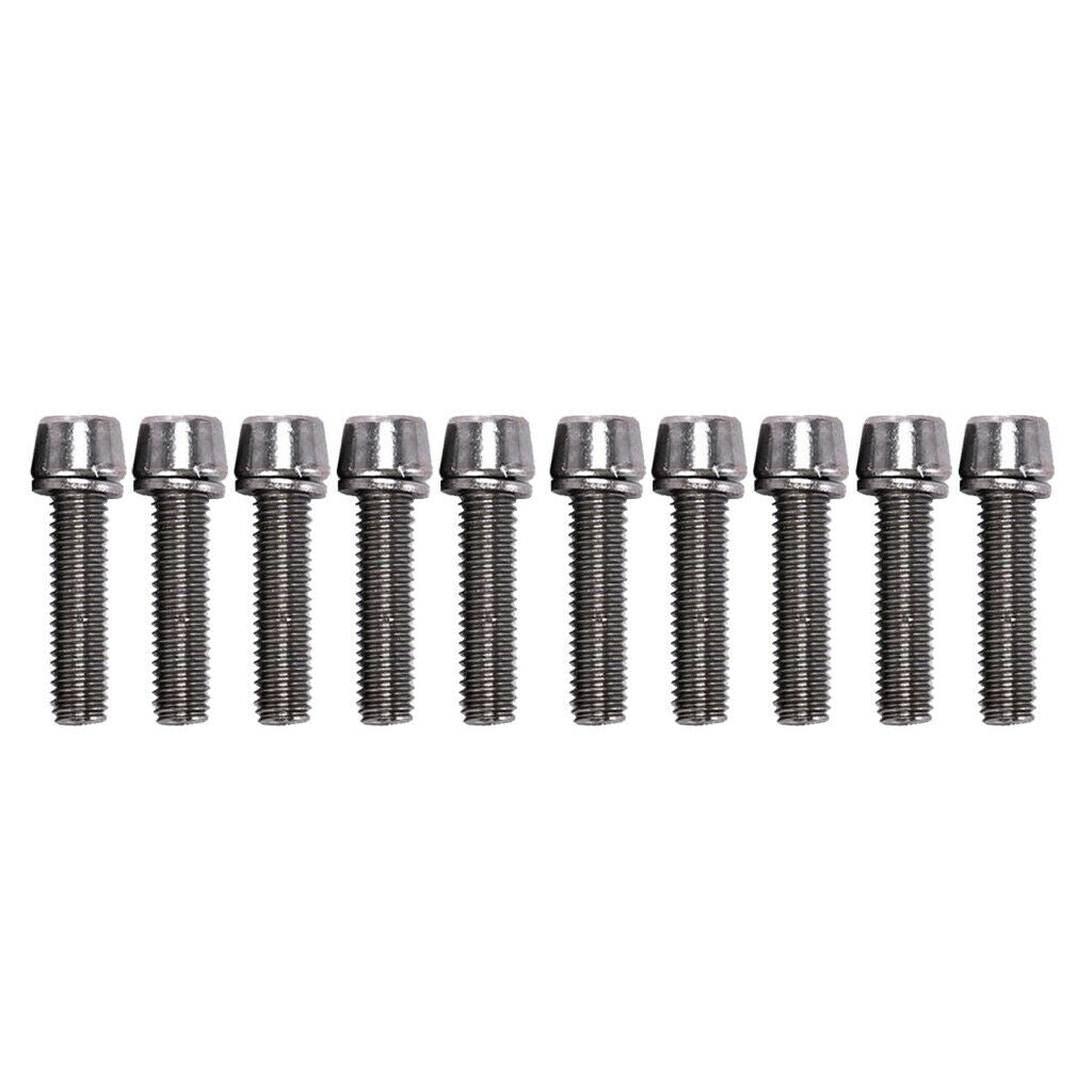 10pcs Bike Stem Screw Bicycle Bolts M5/M6x20mm Road Mountain Bike Bolt M5