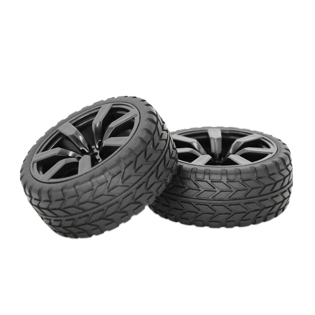 Rubber RC Tire 10 on road RC Tires for 1:10 Scale On-road Car Accessories