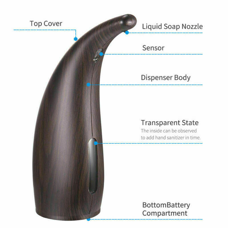 Touchless Hands Free Liquid Sanitizer IR Sensor Automatic Soap Dispenser 300ML
