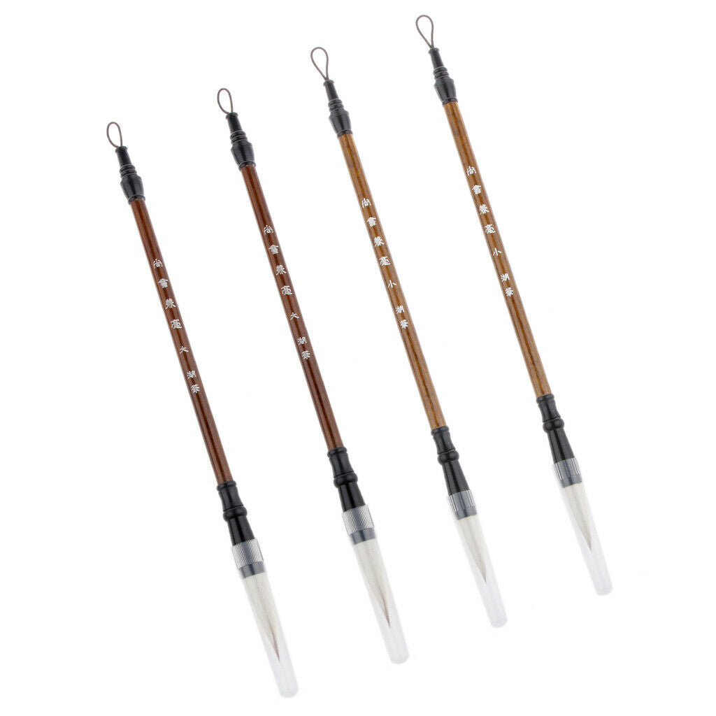 4/set Traditional Calligraphy Ink Pen for Writing and Painting Brush-2Pcs for L,