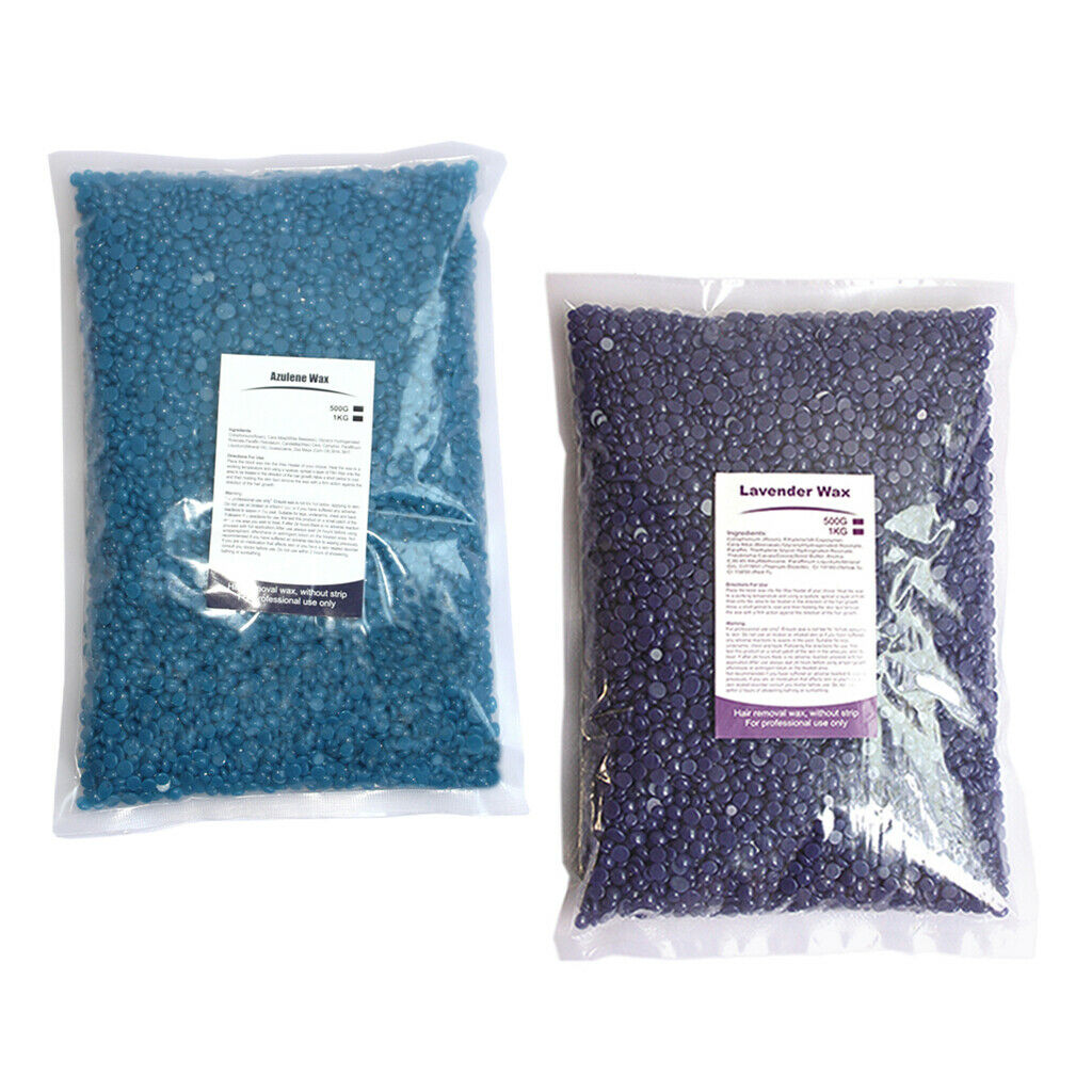 2Pcs Hard Wax Beans Hair Removal Depilatory Chest Bikini Body Waxing Beads