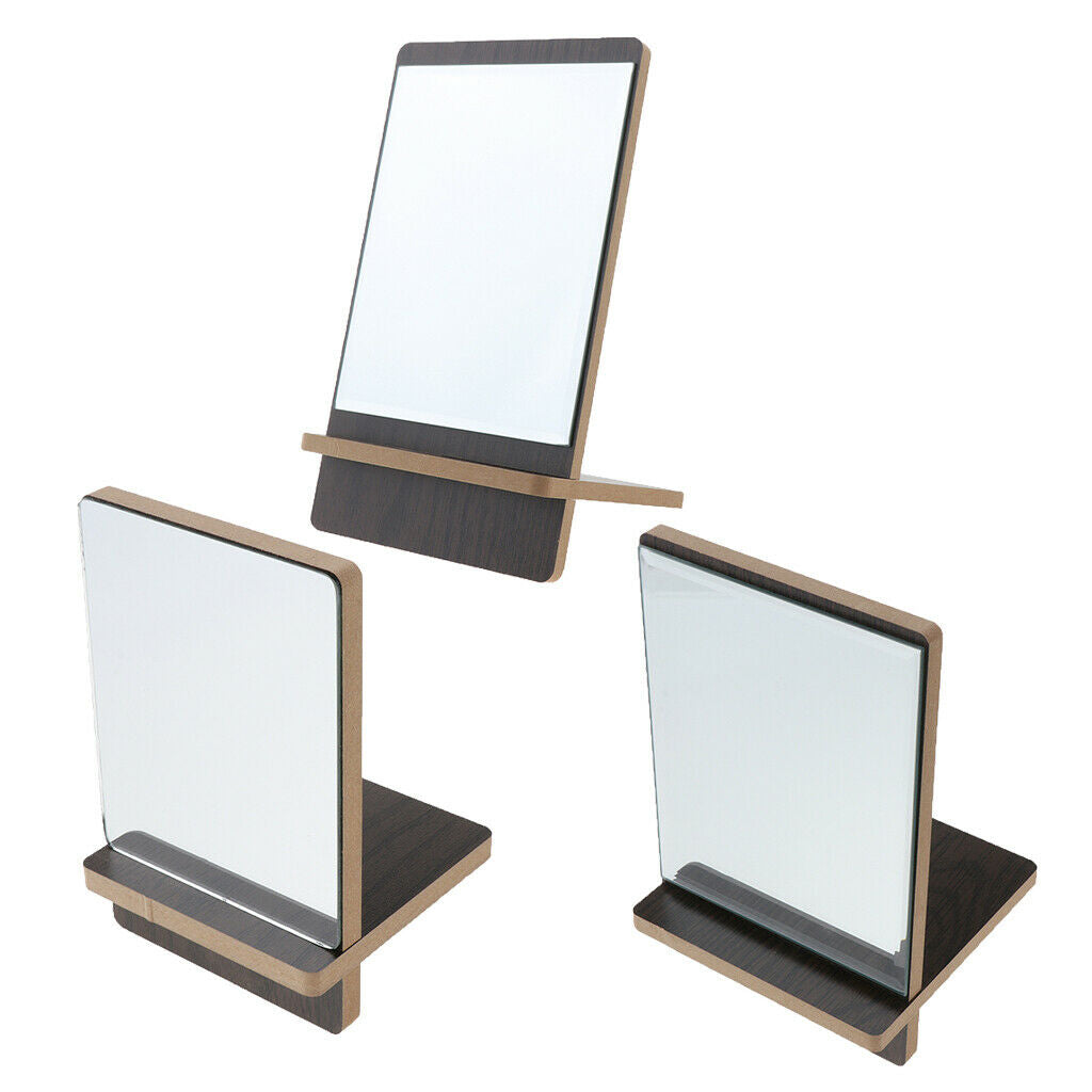 Tabletop Makeup Folding Mirror Detachable Bathroom Cosmetic Shaving Mirror S