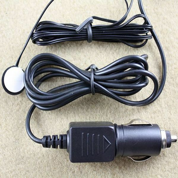 Indoor Out LCD Car Thermometer Blue Backlight - Black