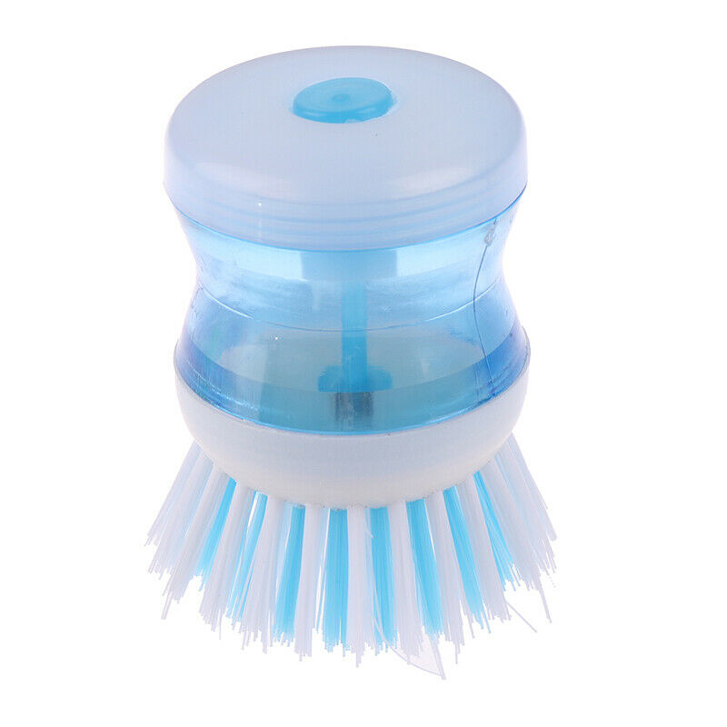 Kitchen Washing Utensils Pot Dish Brush With Washing Up Liquid Soap DispensDD