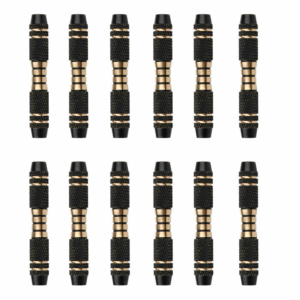 12 Pieces 16 Grams Copper Dart Replacement Barrels Shafts Grip Black