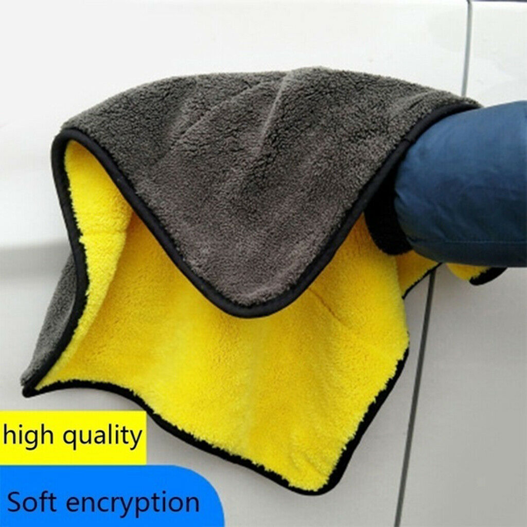 Car Home Household Washing Cleaning Drying Towel Cloth Hemming Plush 38*45cm