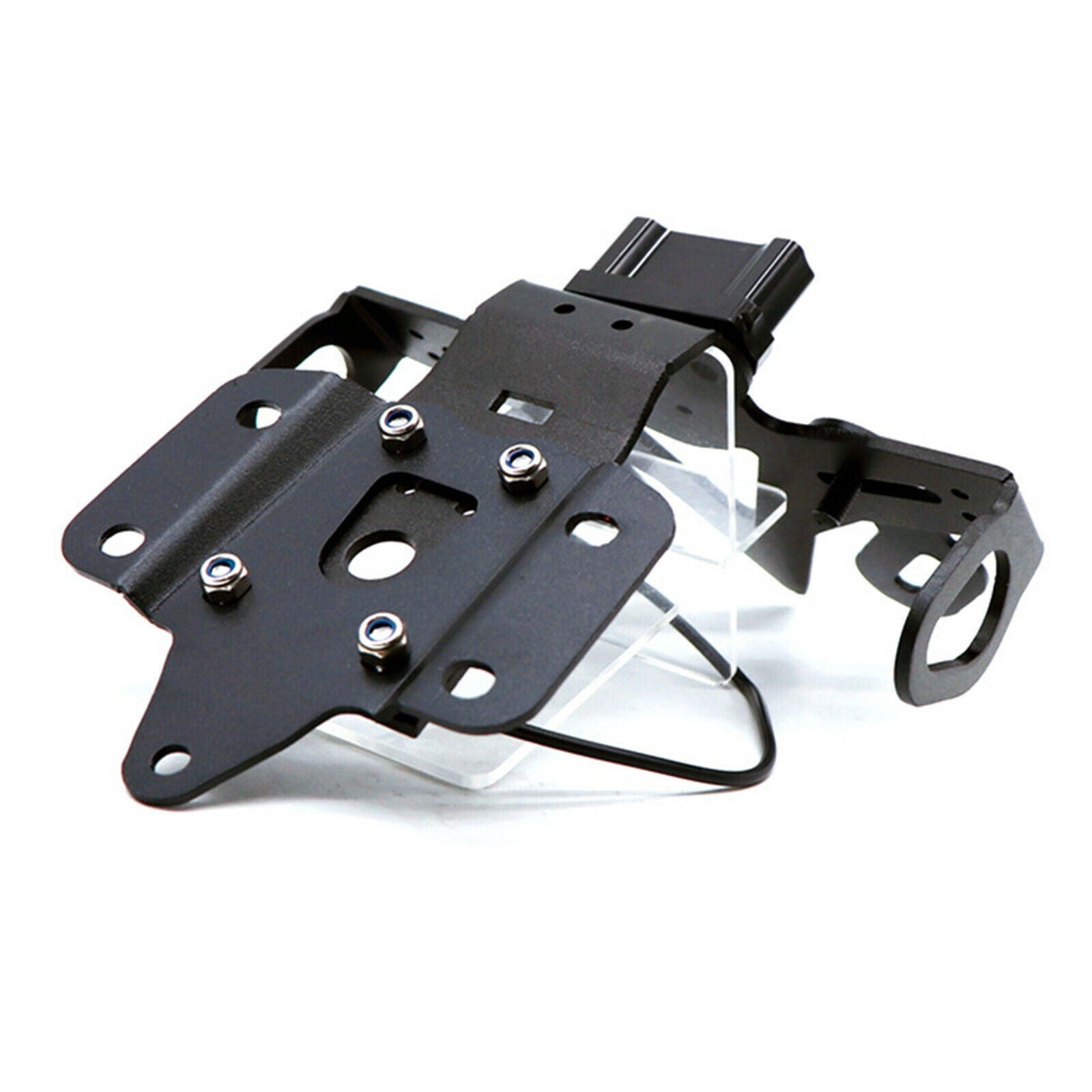 Stainless Steel Rear Door Bracket with LED Light for YAMAHA MT07 FZ-07, Easy to
