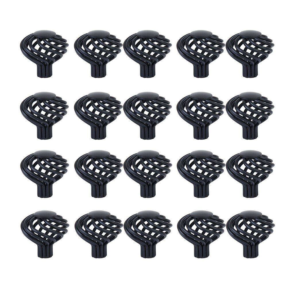 20 x Metal Twist Birdcage Cabinet Drawer Dresser Cupboard Door Handle Pull Knob