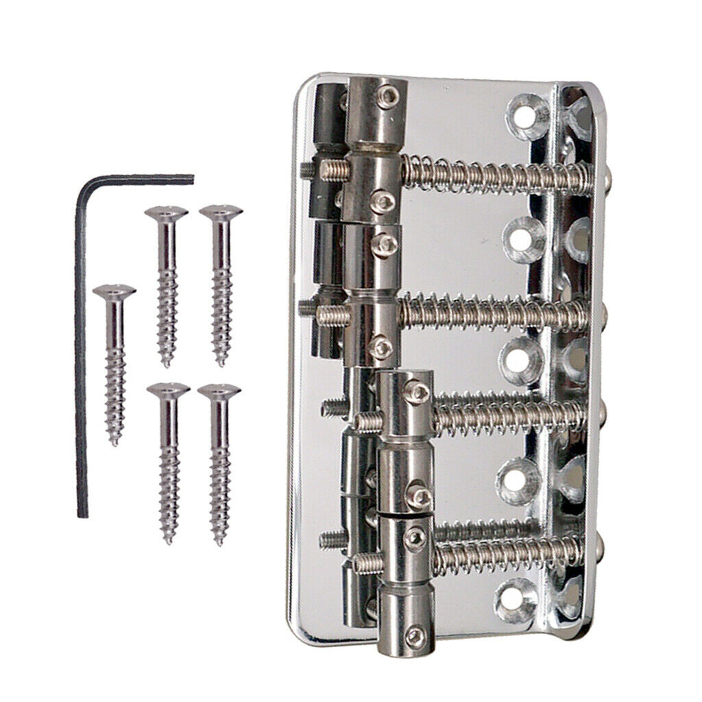 1 set of 4-string electric bass bridge spare parts for your old and dirty ones