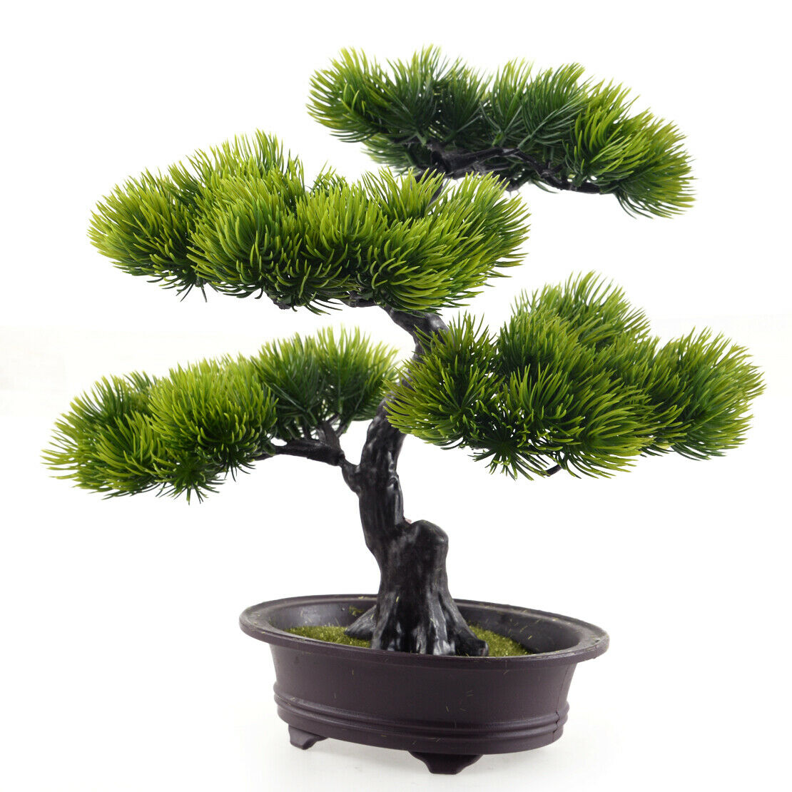 Artificial Bonsai Potted Plant Mini Pine Tree Greeting Home Office Decor A9